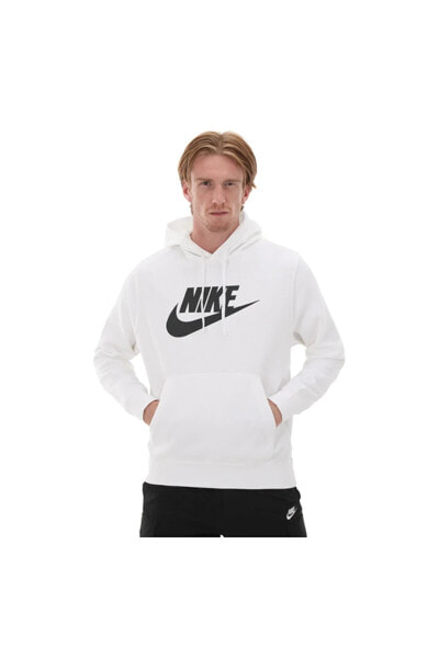 M Nsw Club Hoodie Po Bb Gx Erkek Beyaz Günlük Sweatshirt BV2973-100