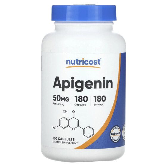Витамины Nutricost Мужское здоровье Apigenin 50 мг, 180 капсул