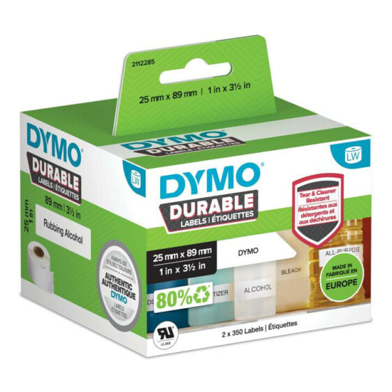 Dymo LabelWriter - White - Self-adhesive printer label - Polypropylene (PP) - LabelWriter Wireless - 4XL - SE450 - 450 Twin Turbo - 450 Turbo - 450 - 400 Twin Turbo - 400 Turbo - 400,... - 2.5 cm - 8.9 cm