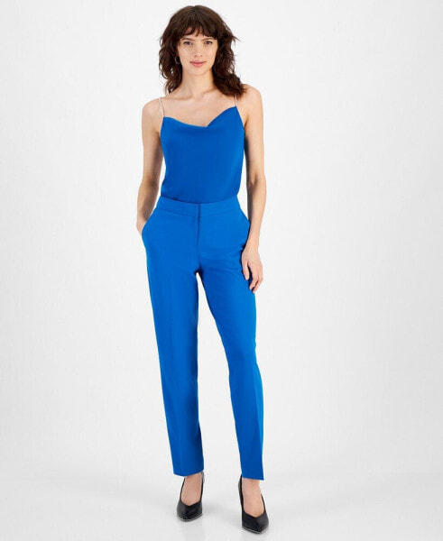 Women's Mid-Rise Straight-Leg Ankle Pants, Created for Macy's