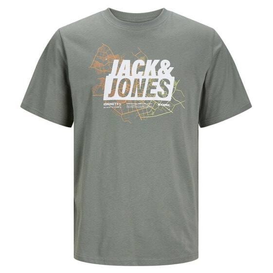 JACK & JONES Map Logo short sleeve T-shirt
