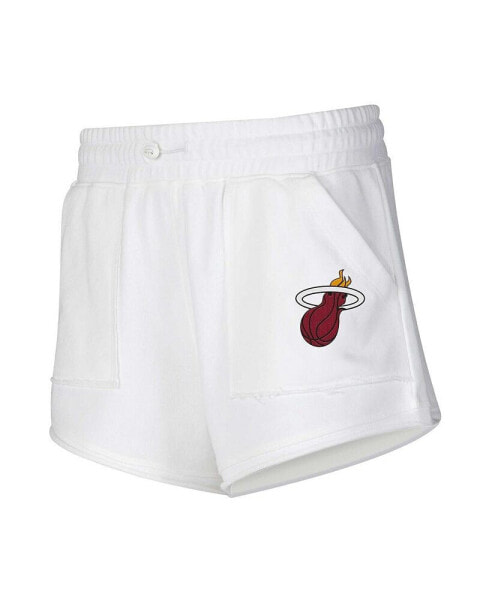 Women's White Miami Heat Sunray Shorts