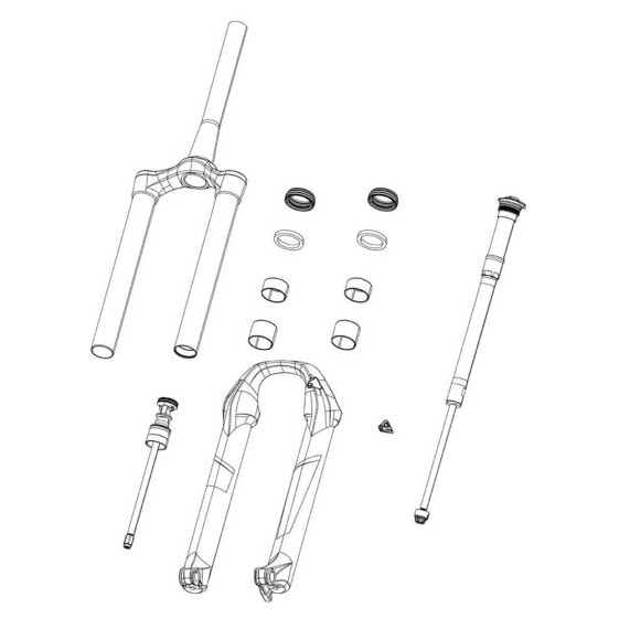 ROCKSHOX 180 mm 27/29 Lyrik C1-C3 Yari B2-B3 Fork Spring Dual Position Air Kit