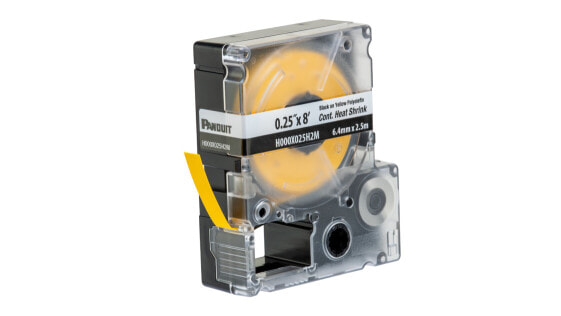 Panduit H000X025H2M - Yellow - Continuous label - 1 - 3.3 mm - Yellow - Direct thermal - Polyolefin