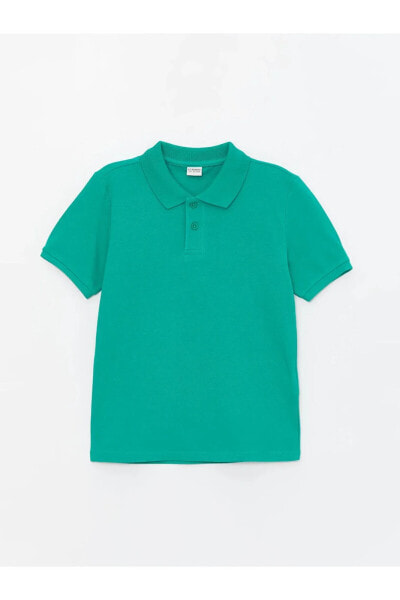 Standart Kalıp %100 Pamuklu Kumaştan Erkek Çocuk Polo Yaka Tişört