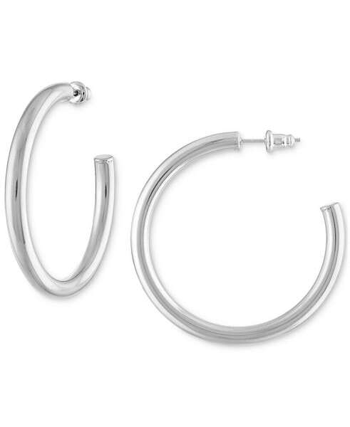 Medium Anti-Tarnish Open Hoop Earrings