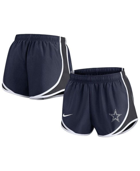 Спортивные шорты для женщин Nike Navy Dallas Cowboys Plus Size Tempo