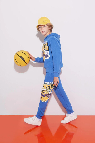 Брюки для малышей defacto Erkek Çocuk NBA Los Angeles Lakers Бриджи Калыма Гимнастерки