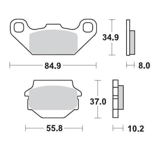 MOTO-MASTER Kawasaki/Suzuki 091311 Sintered Brake Pads