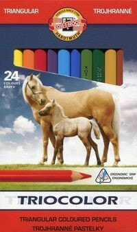 Цветные карандаши Koh-I-Noor Triocolor 24 цвета