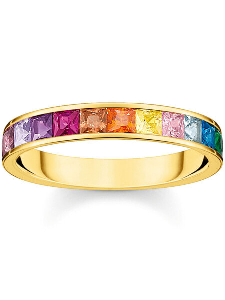 Thomas Sabo Ladies Ring TR2403-996-7-54 Stone Rainbow size 54