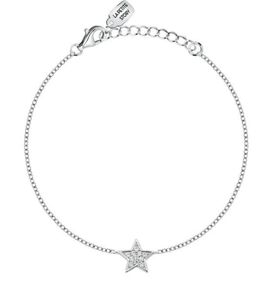 Silver bracelet Star with zircons Silver LPS05AWV22