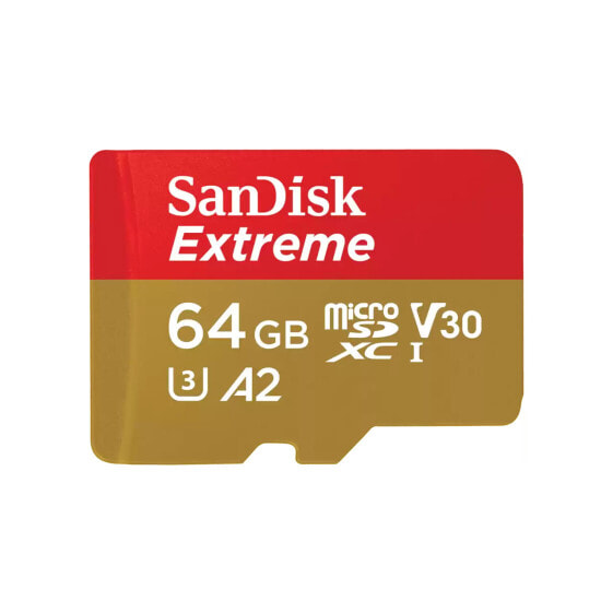 Extreme - 64 GB - MicroSDXC - Class 10 - UHS-I - 170 MB/s - 80 MB/s