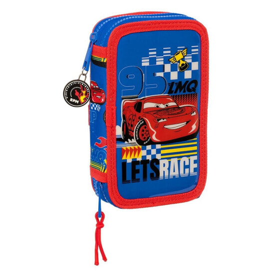 SAFTA Double Filling 28 Units Cars Race Ready Pencil Case