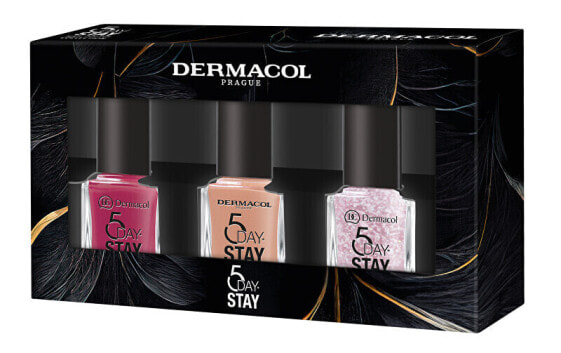 Nail polish set 5 Days Stay 3 x 11 ml