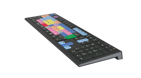 Logickeyboard LKB-MCOM4-A2PC-UK - Full-size (100%) - Lightning - Scissor key switch - QWERTY - LED - Black