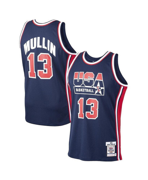 Men's Chris Mullin Navy USA Basketball Home 1992 Dream Team Authentic Jersey