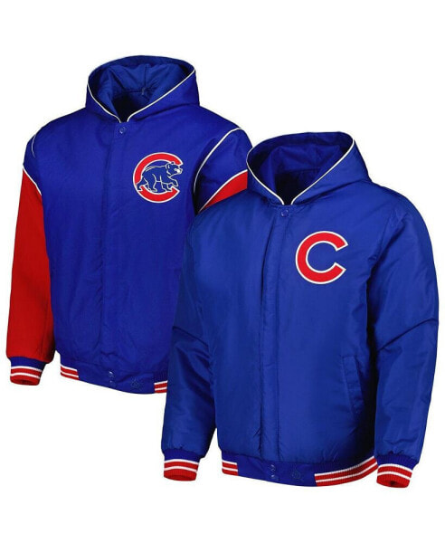 Куртка с утеплителем JH Design Chicago Cubs двусторонняя флисовая с капюшоном