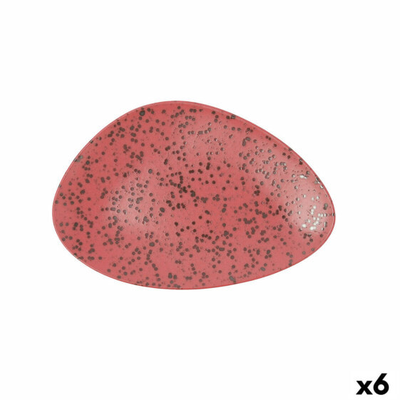Тарелка керамическая Ariane Oxide треугольная красная (Ø 29 см) (6 штук)