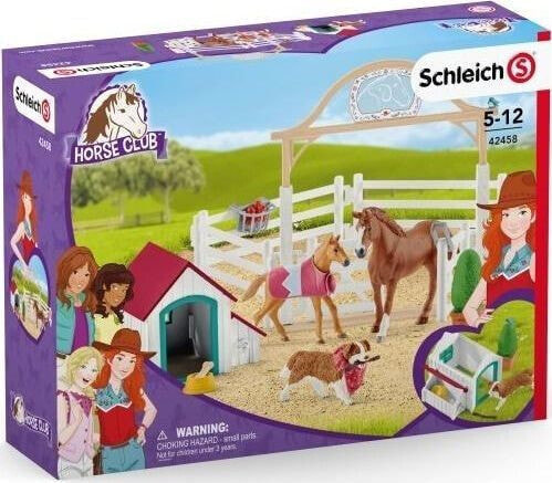 Фигурка Schleich Schleich Horse Club figurine Horses Guests Hannah with her dog Ruby (Лошадь Шлейх, Гости, Ханна с ее собакой Руби)