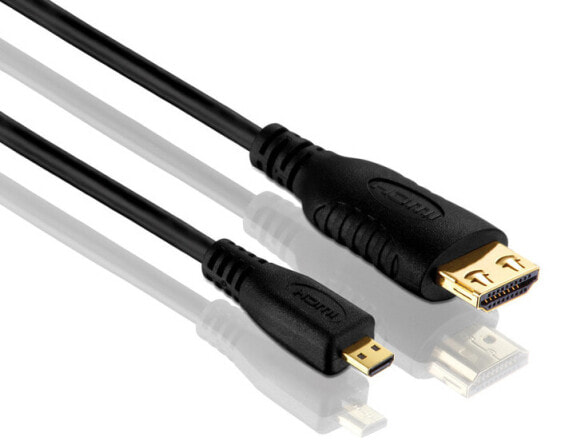 PureLink Kabel Micro-HDMI HDMI-D - HDMI 1 m - Cable - Digital/Display/Video