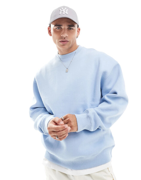 Pull&Bear sweatshirt in light blue