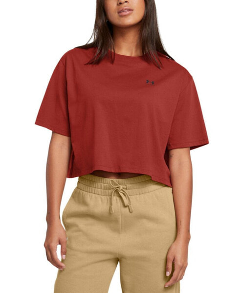 Women's Boxy Cropped Logo T-Shirt