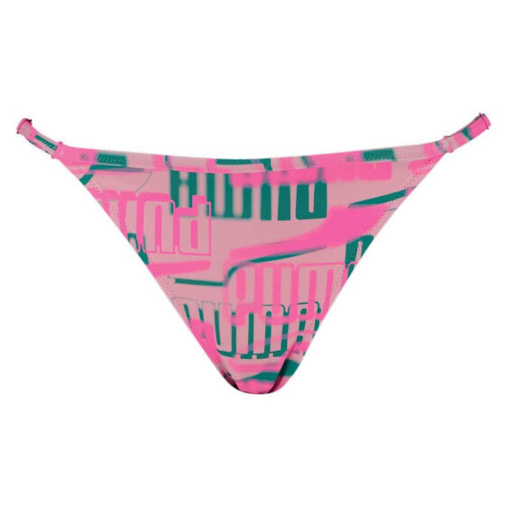 PUMA Swim Printed Side Strap Bikini Bottom