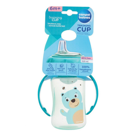 Canpol babies Cute Animals Training Cup Bear 320 ml trinkbecher für Kinder