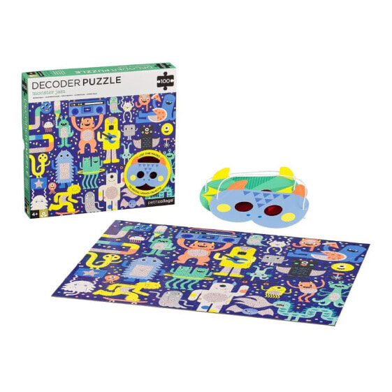 PETIT COLLAGE Decoder Puzzle Monster Party