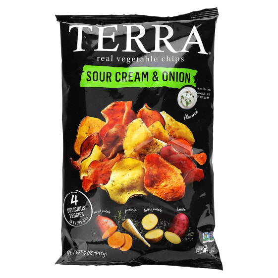 Чипсы овощные Terra, со вкусом крем-лукаш Sour Cream & Onion, 141 г