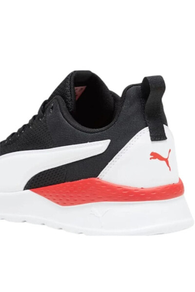 371128-50 Puma Anzarun Lite Erkek Spor Ayakkabı Black-White-For All Time Red