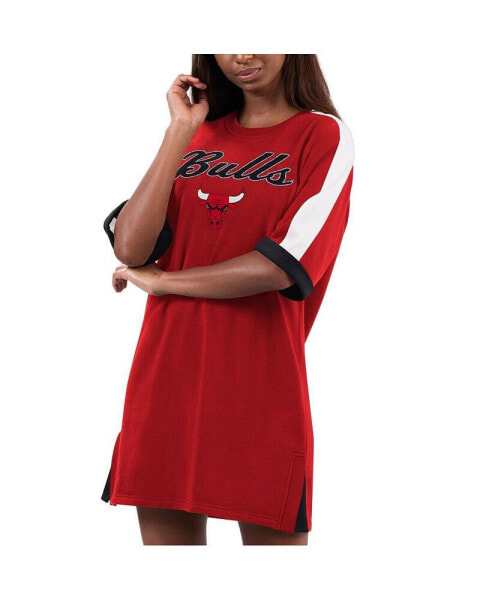 Women's Red Chicago Bulls Flag Sneaker Dress
