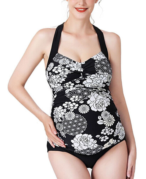 Chana Maternity UPF 50+ Tankini Top & Bottom 2-Piece Swim Set