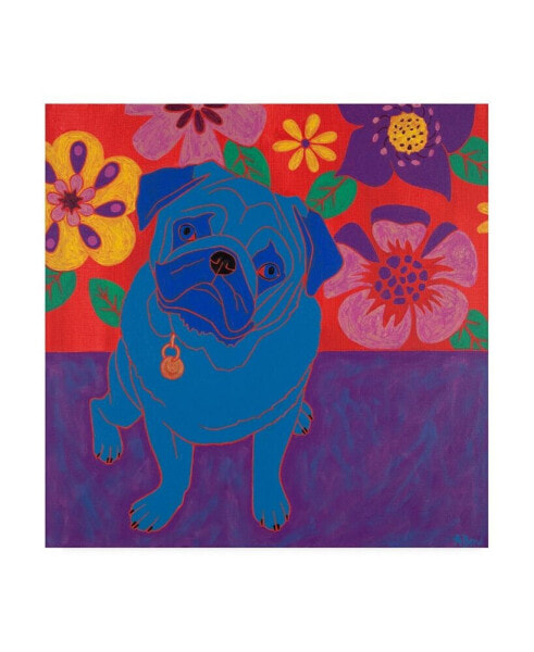 Angela Bon Perspicacious Pug Canvas Art - 15.5" x 21"
