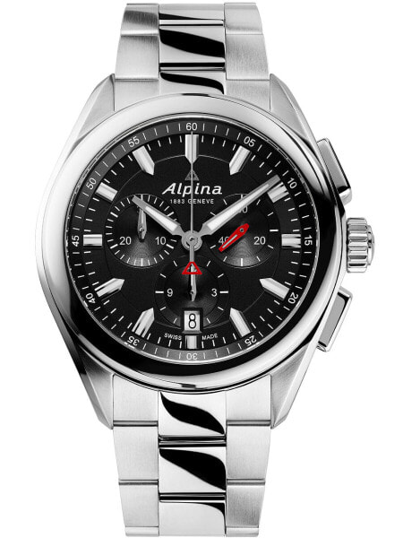 Alpina AL-373BB4E6B Alpiner Chronograph Mens Watch 42mm 10ATM