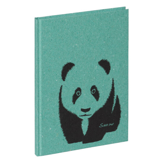 Pagna Save me Panda - Image - Mint colour - A5 - 128 sheets - Dot grid paper - Hardcover