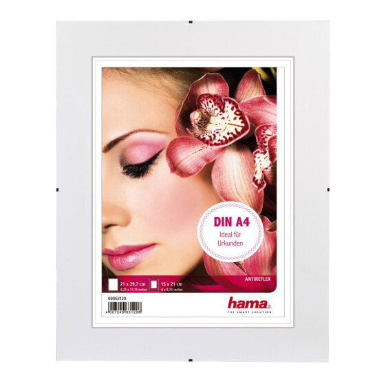 Hama Clip-Fix - Glass - Transparent - Single picture frame - 15 x 21 cm - Clip-Fix - Non-reflective