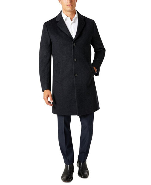 Men's Single-Breasted Classic Fit Overcoat