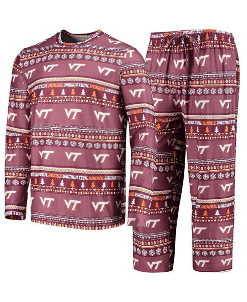 Пижама Concepts Sport Virginia Tech Hokies Ugly Sweater