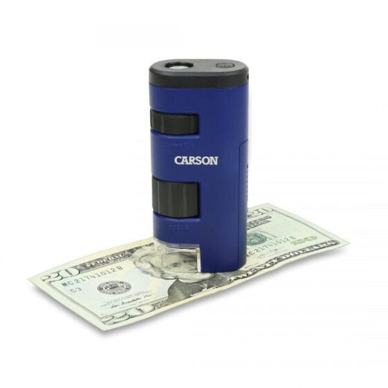 Carson PocketMicro - 60x - 20x - Black,Blue - LED - 48.3 mm - 27.9 mm