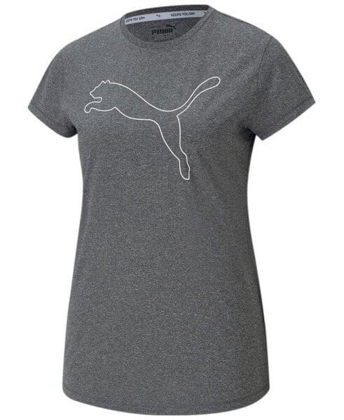 Women's Heather Performance Logo Graphic T-Shirt