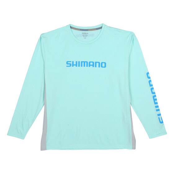 Shimano Long Sleeve Tech Tee Color - Seagras Size - XL (ATEEVAPLSXLGR) Fishing
