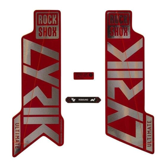Стикеры для вилки RockShox Lyrik Ultimate 27.5´´/29´´ 2021 красные