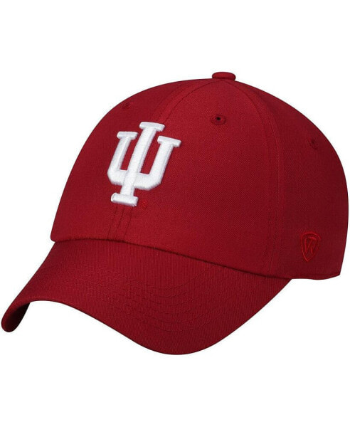 Men's Crimson Indiana Hoosiers Primary Logo Staple Adjustable Hat