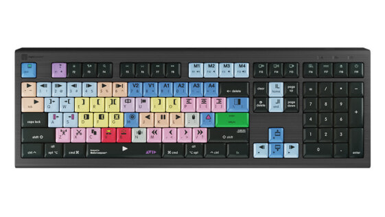 Logickeyboard Avid Media Composer Astra 2 - Full-size (100%) - USB - Scissor key switch - QWERTY - Grey