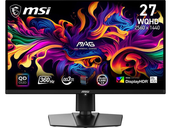 MSI MAG 271QPX QD-OLED 27" 16:9, QD-OLED Gaming Monitor, 360Hz 0.03ms, 2560 x 14