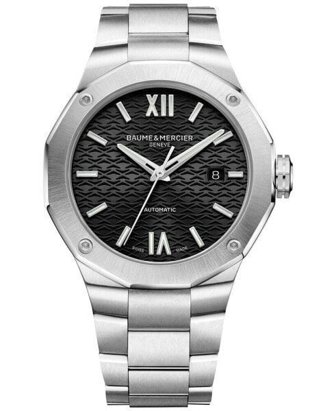 Men's Swiss Automatic Stainless Steel Bracelet Watch 42mm