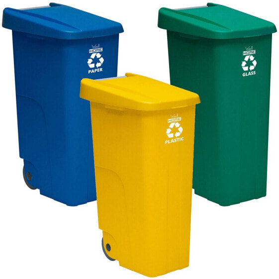 WELLHOME 330L PK3587 Waste Bin 3 Units