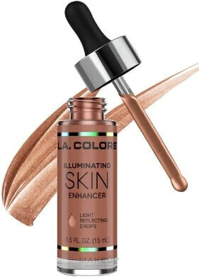 Reflektierende Gesichtstropfen - L.A. Colors Illuminating Skin Enhancer Light Reflecting Drops CID246 - Sun Goddess